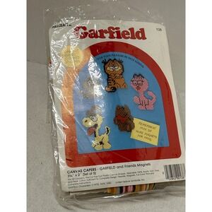 Millcraft Canvas Capers Garfield and Friends Magnets Craft Kit 1979 1980 Set 5